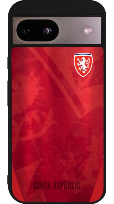 Google Pixel 8a Case Hülle - Silikon schwarz Tschechische Republik personalisierbares Fussballtrikot