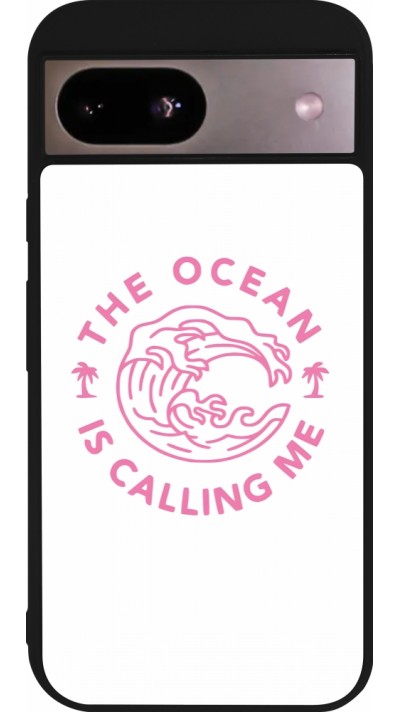 Coque Google Pixel 8a - Silicone rigide noir The Ocean is calling me