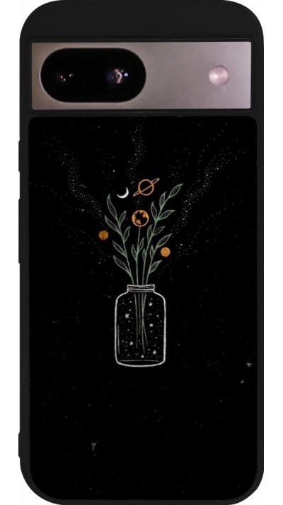 Coque Google Pixel 8a - Silicone rigide noir Vase black