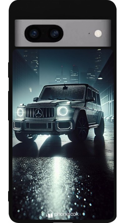 Google Pixel 7a Case Hülle - Silikon schwarz Mercedes G AMG Nacht