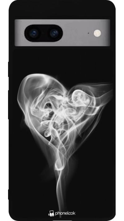 Google Pixel 7a Case Hülle - Silikon schwarz Valentine 2022 Black Smoke