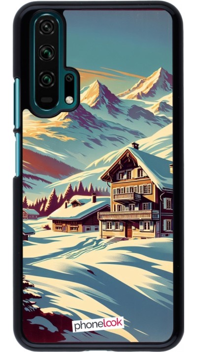 Honor 20 Pro Case Hülle - Chalet Berg verschneit