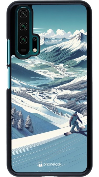 Honor 20 Pro Case Hülle - Snowboarder Berg