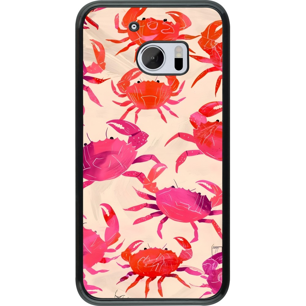 Coque HTC 10 - Crabs Paint