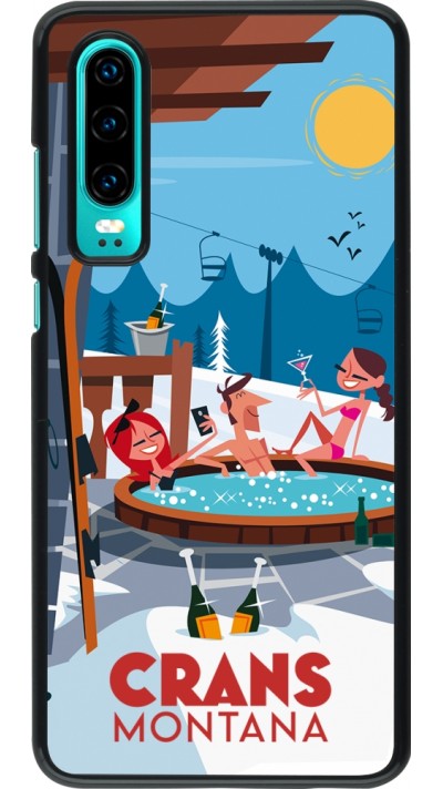 Coque Huawei P30 - Crans-Montana Mountain Jacuzzi