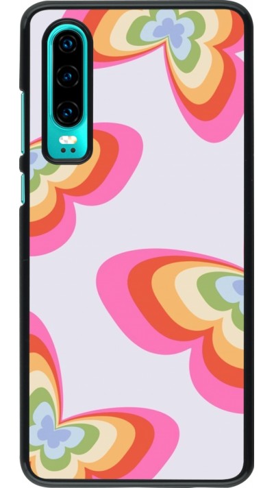 Coque Huawei P30 - Easter 2024 rainbow butterflies