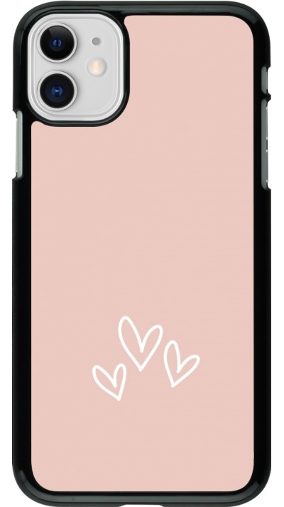 iPhone 11 Case Hülle - Valentine 2023 three minimalist hearts