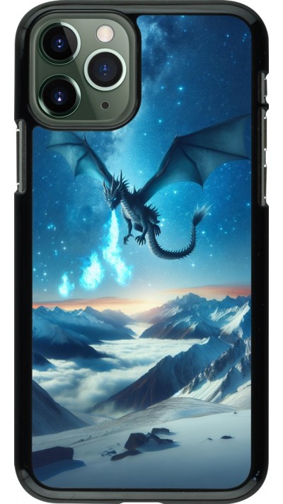 iPhone 11 Pro Case Hülle - Drache nächtliche Berg