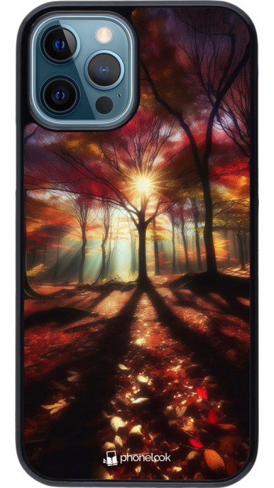 iPhone 12 / 12 Pro Case Hülle - Herbstlicher goldener Glanz