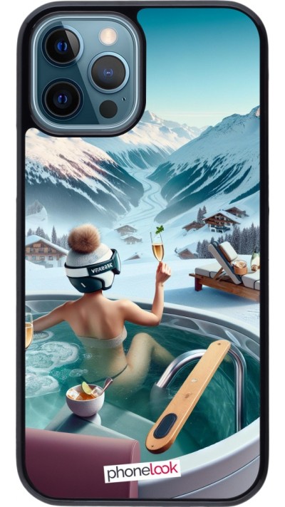 iPhone 12 / 12 Pro Case Hülle - Berg Glamour Whirlpool