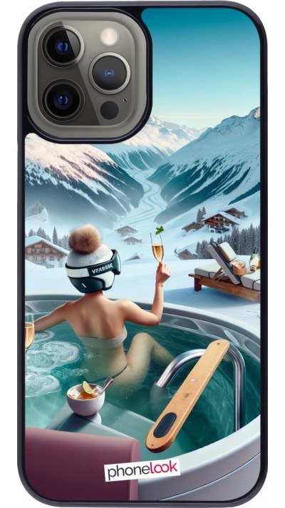 iPhone 12 Pro Max Case Hülle - Berg Glamour Whirlpool