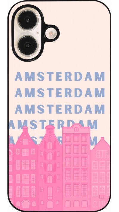 Coque iPhone 16 - Amsterdam Pink Print