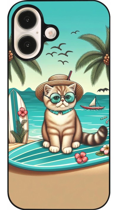 iPhone 16 Case Hülle - Chat Surf Stil