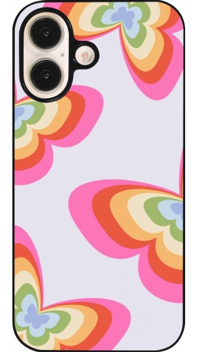 iPhone 16 Case Hülle - Easter 2024 rainbow butterflies