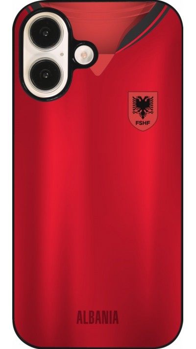 iPhone 16 Case Hülle - Albanien personalisierbares Fussballtrikot