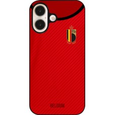 Coque iPhone 16 - Maillot de football Belgique 2022 personnalisable