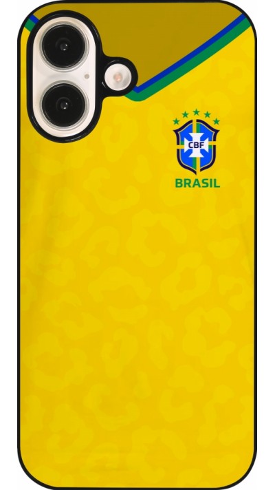 iPhone 16 Case Hülle - Brasilien 2022 personalisierbares Fußballtrikot