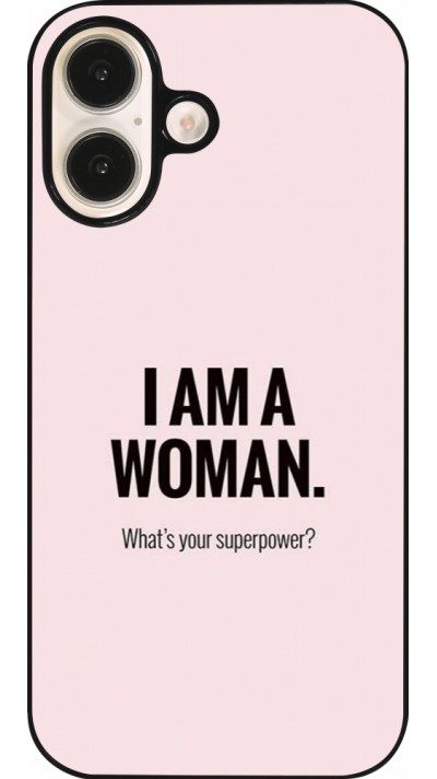 Coque iPhone 16 - I am a woman