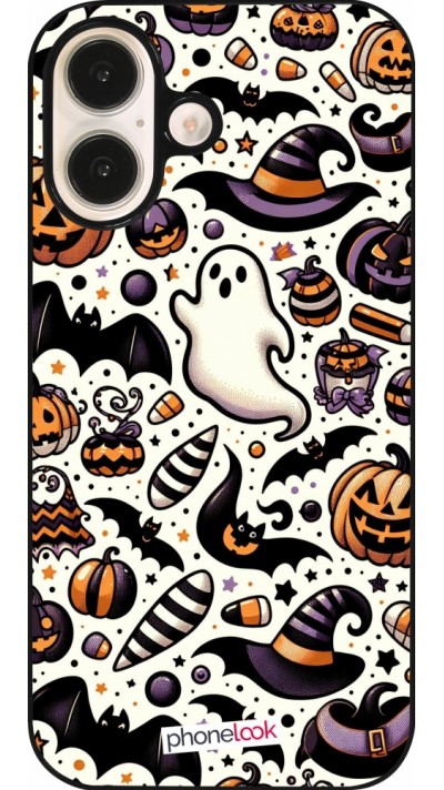 Coque iPhone 16 - Halloween 2024 Cute Pattern