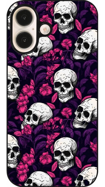 Coque iPhone 16 - Halloween 2024 romantic skulls