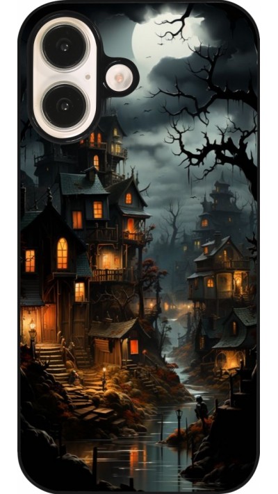 Coque iPhone 16 - Halloween 2024 scary town