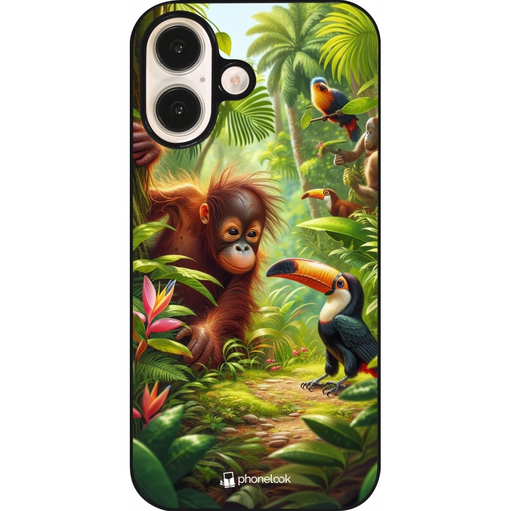 Coque iPhone 16 - Jungle Tropicale Tayrona