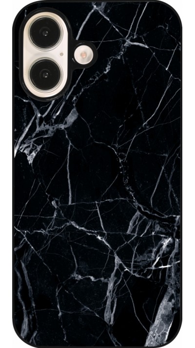 Coque iPhone 16 - Marble Black 01