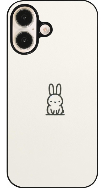 Coque iPhone 16 - Minimal bunny cutie