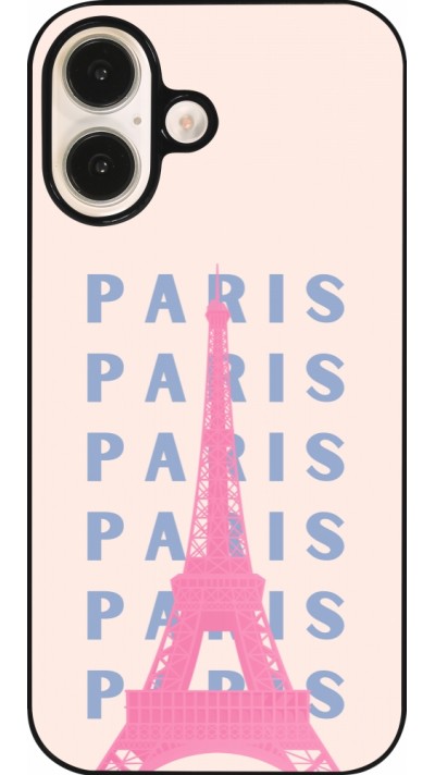 Coque iPhone 16 - Paris Pink Print