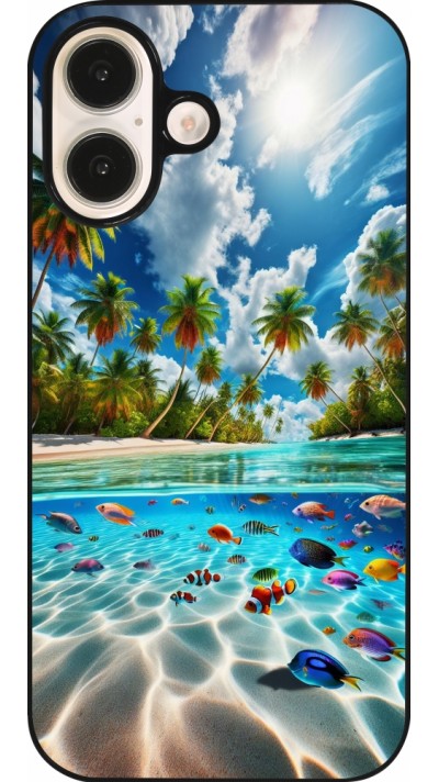 Coque iPhone 16 - Plage Paradis