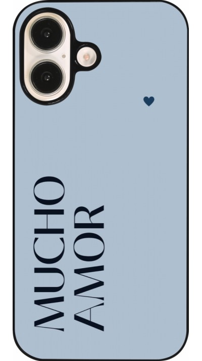 iPhone 16 Case Hülle - Valentine 2024 mucho amor azul