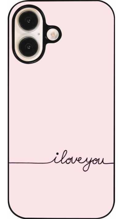 iPhone 16 Case Hülle - Valentine 2023 i love you writing