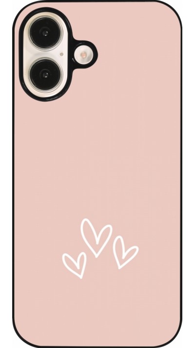 iPhone 16 Case Hülle - Valentine 2023 three minimalist hearts