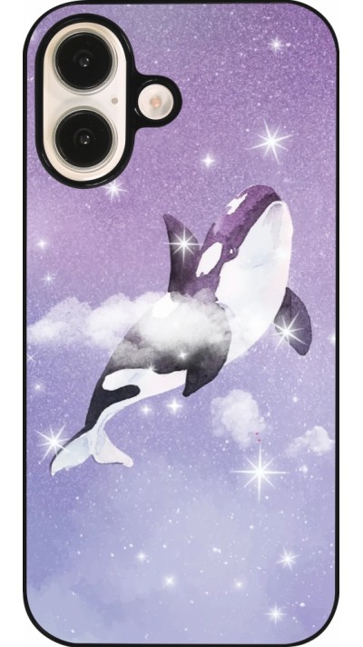 iPhone 16 Case Hülle - Whale in sparking stars