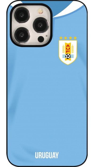 iPhone 16 Pro Max Case Hülle - Uruguay 2022 personalisierbares Fussballtrikot