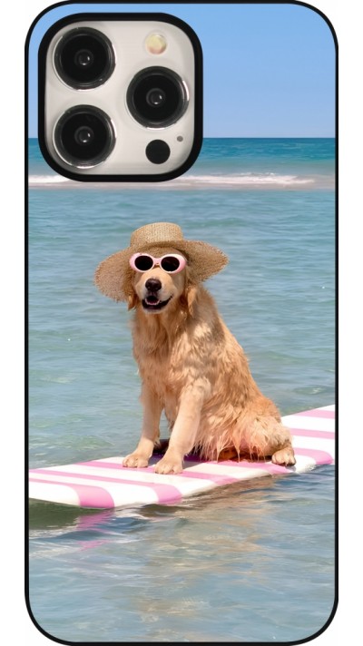 Coque iPhone 16 Pro Max - Summer Dog on Paddle