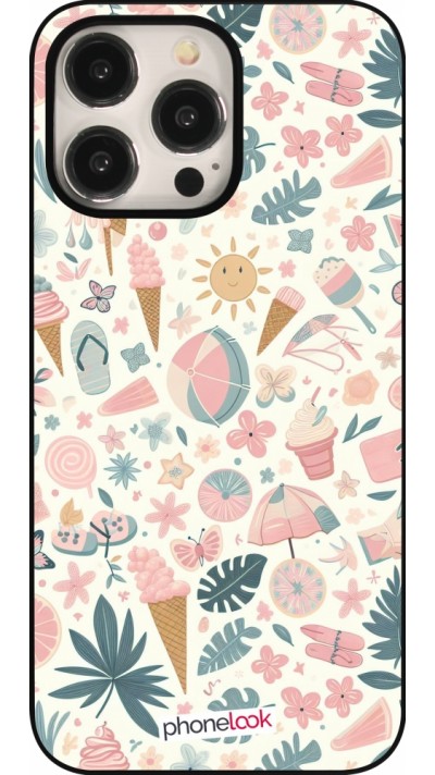 Coque iPhone 16 Pro Max - Summer Pink Pattern