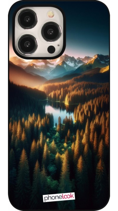 Coque iPhone 16 Pro Max - Sunset Forest Lake