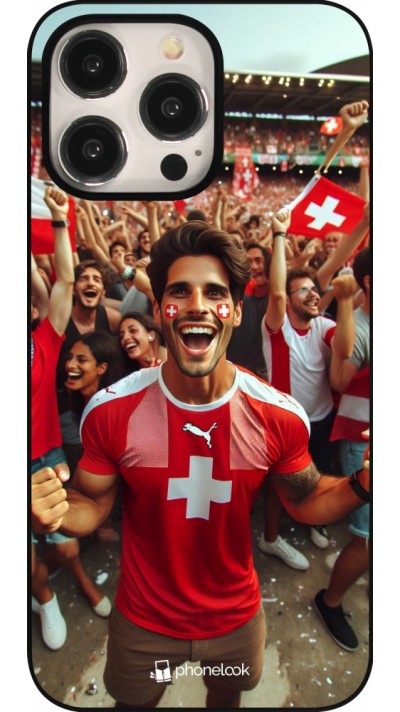 Coque iPhone 16 Pro Max - Supporter Suisse Euro 2024