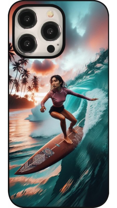 Coque iPhone 16 Pro Max - Surfeuse Balinaise