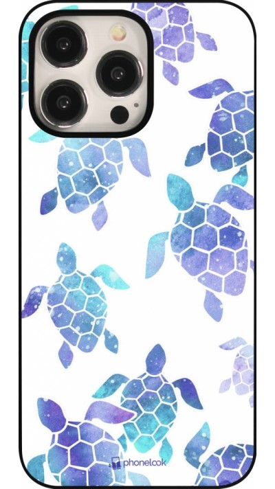 Coque iPhone 16 Pro Max - Turtles pattern watercolor