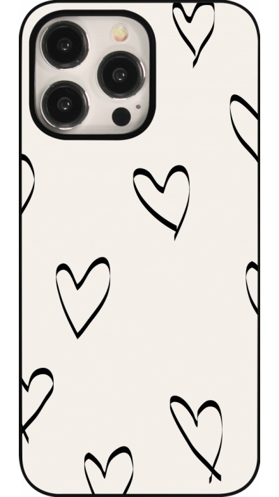 iPhone 16 Pro Max Case Hülle - Valentine 2023 minimalist hearts