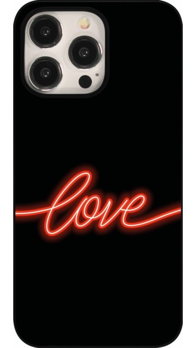 iPhone 16 Pro Max Case Hülle - Valentine 2023 neon love