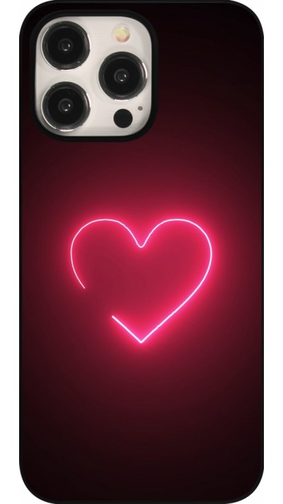 Coque iPhone 16 Pro Max - Valentine 2023 single neon heart