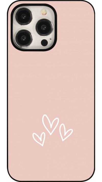 iPhone 16 Pro Max Case Hülle - Valentine 2023 three minimalist hearts