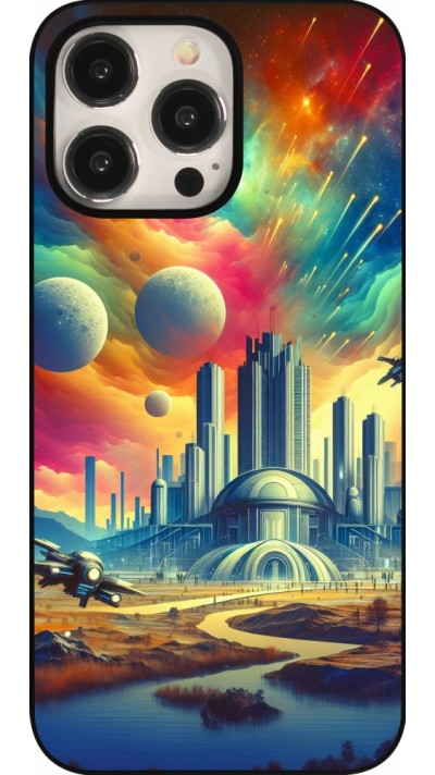 Coque iPhone 16 Pro Max - Ville extra-dôme futuriste