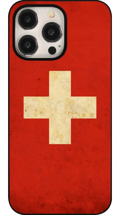 iPhone 16 Pro Max Case Hülle - Vintage Flag SWISS