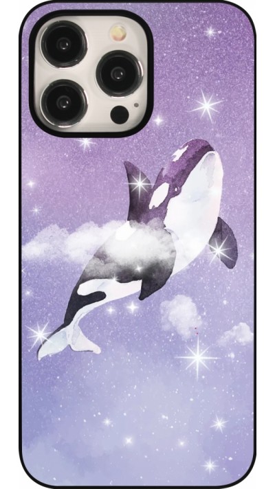 Coque iPhone 16 Pro Max - Whale in sparking stars