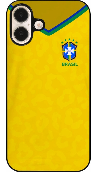 iPhone 16 Plus Case Hülle - Brasilien 2022 personalisierbares Fußballtrikot