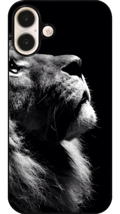 Coque iPhone 16 Plus - Lion looking up